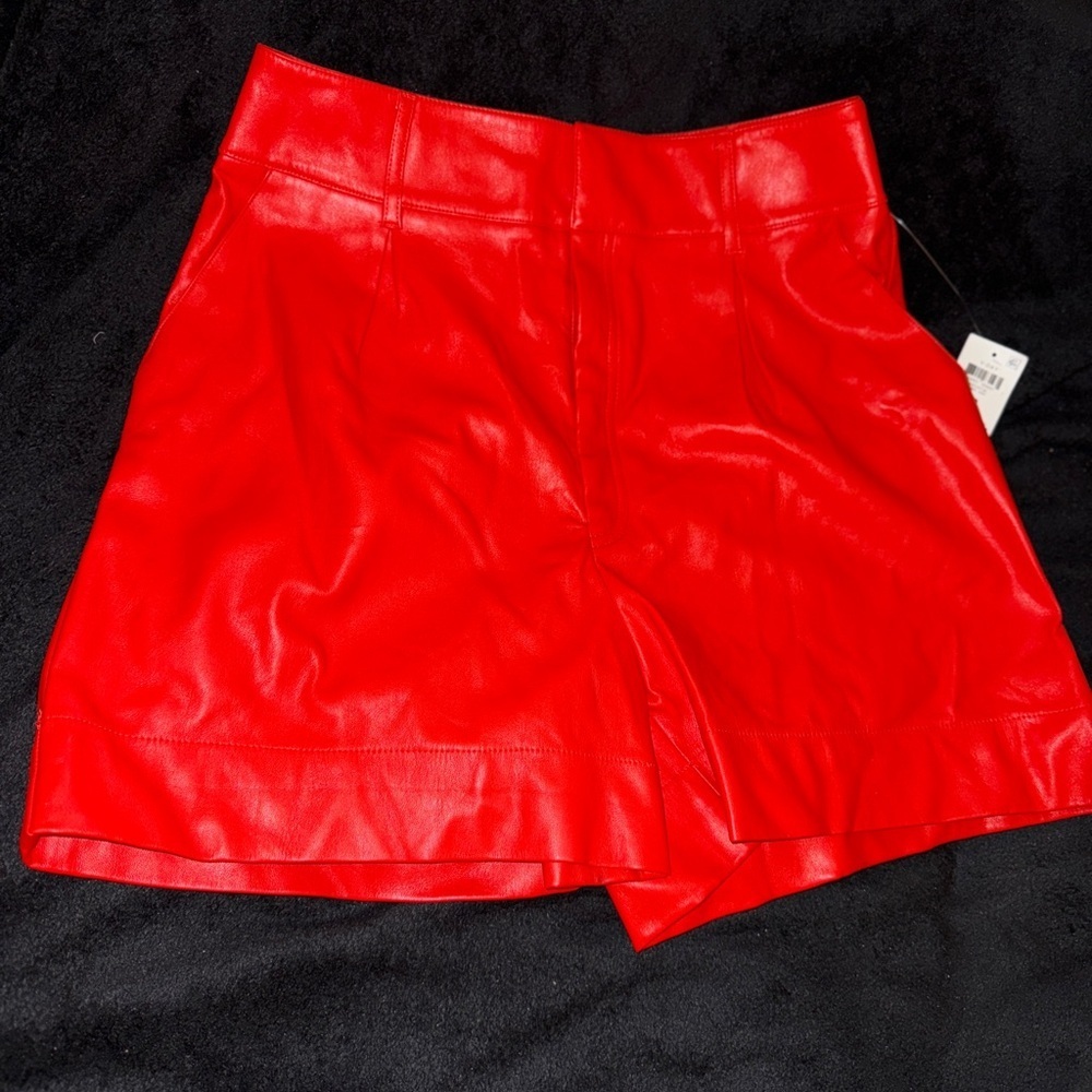 Bar III High Waist Red Women's Shorts